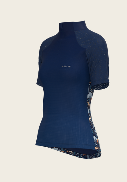  Forest on Navy Short Sleeve Sport Sun Shirt