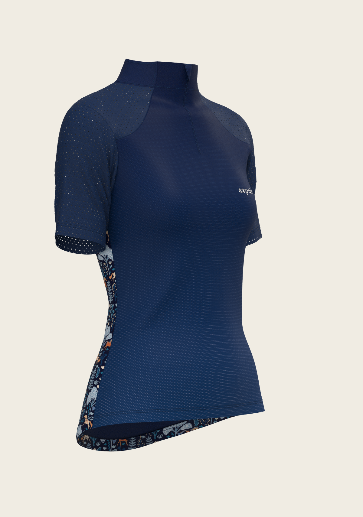  Forest on Navy Short Sleeve Sport Sun Shirt
