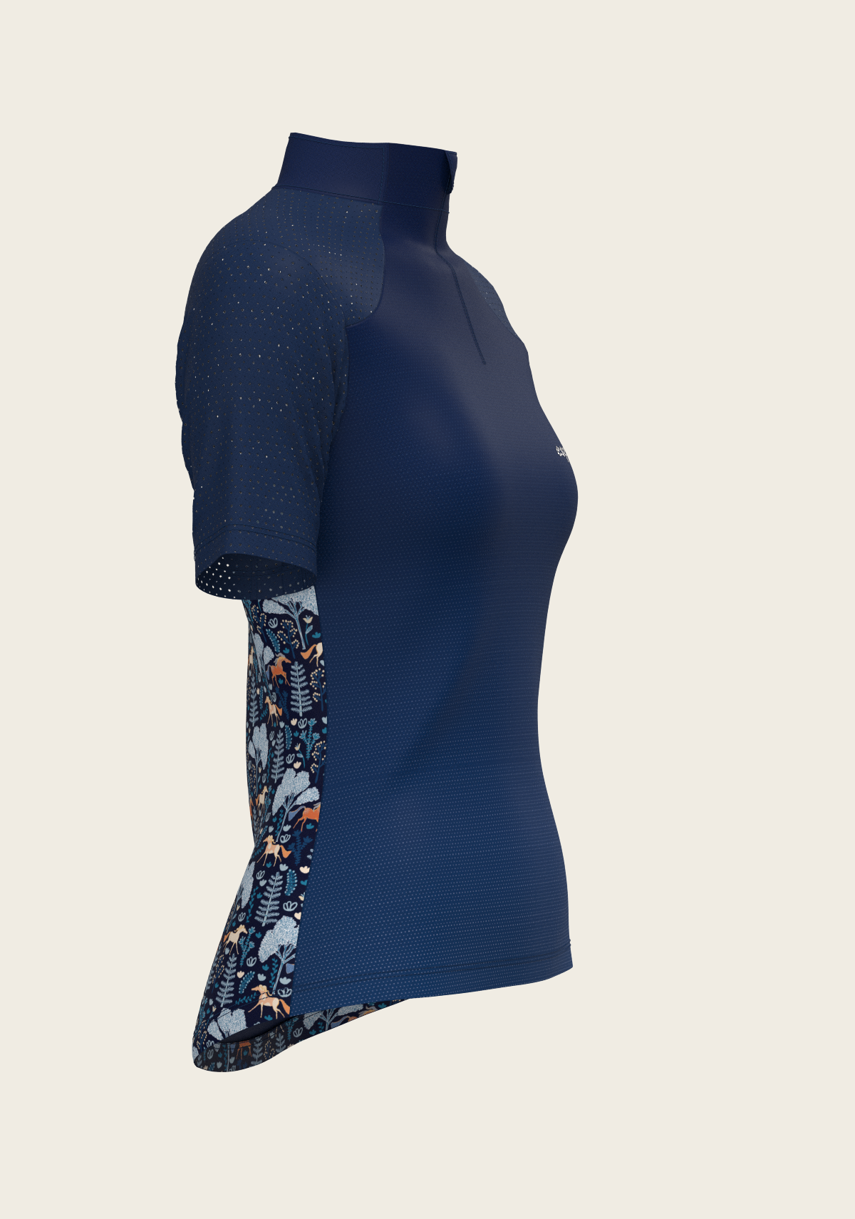  Forest on Navy Short Sleeve Sport Sun Shirt