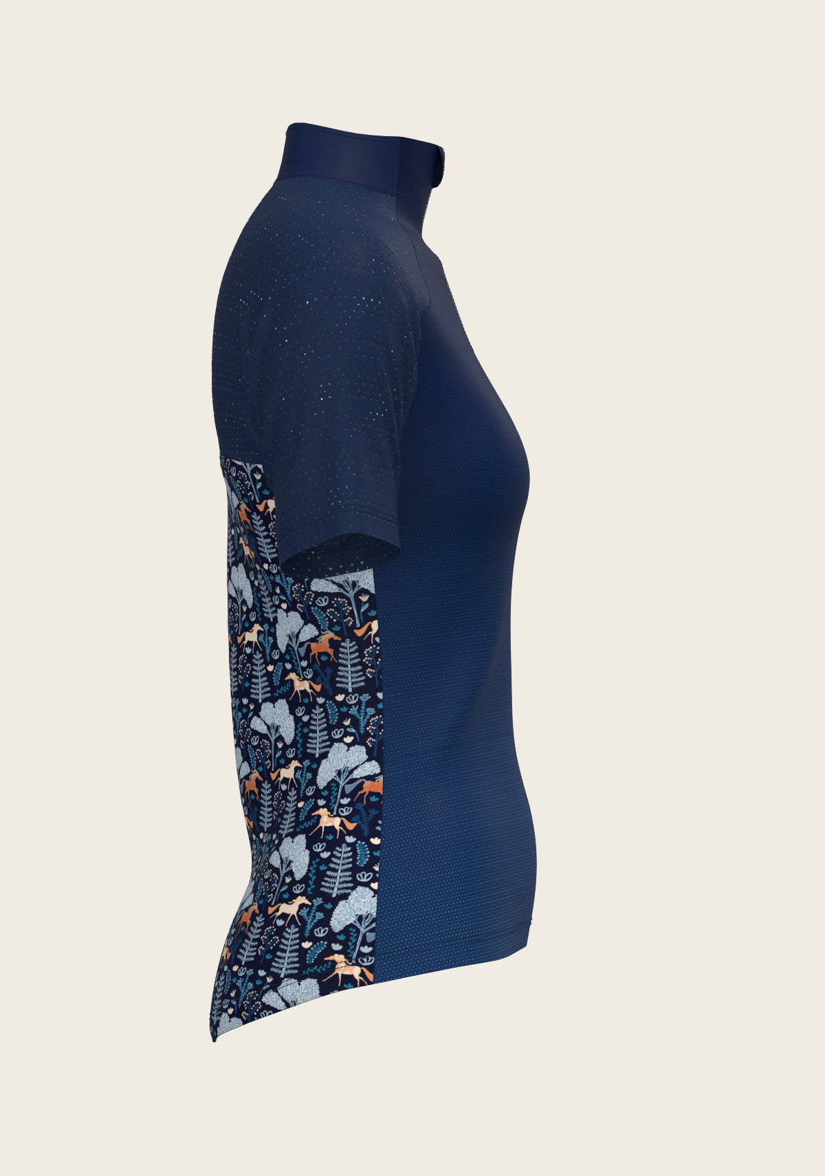  Forest on Navy Short Sleeve Sport Sun Shirt