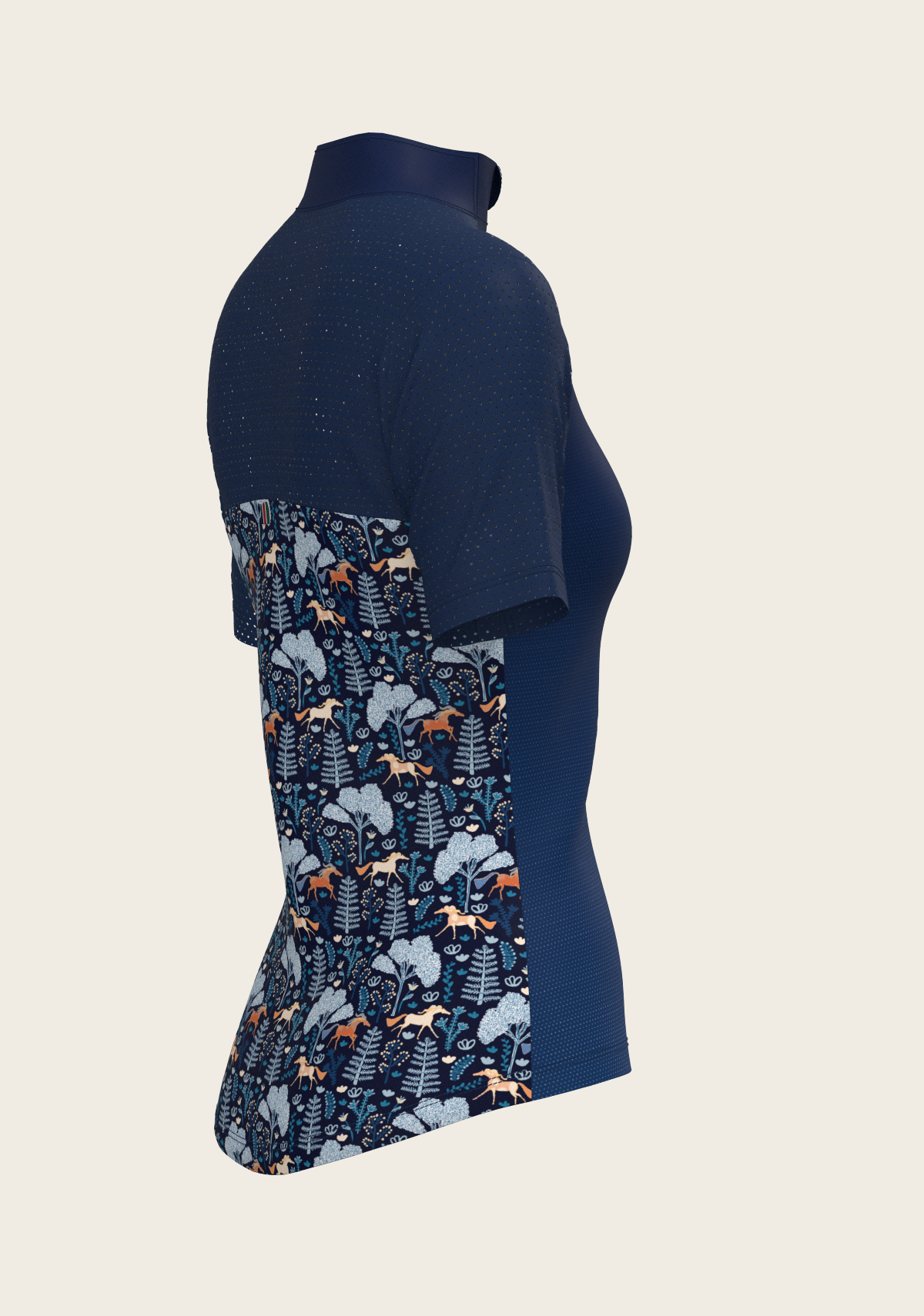  Forest on Navy Short Sleeve Sport Sun Shirt