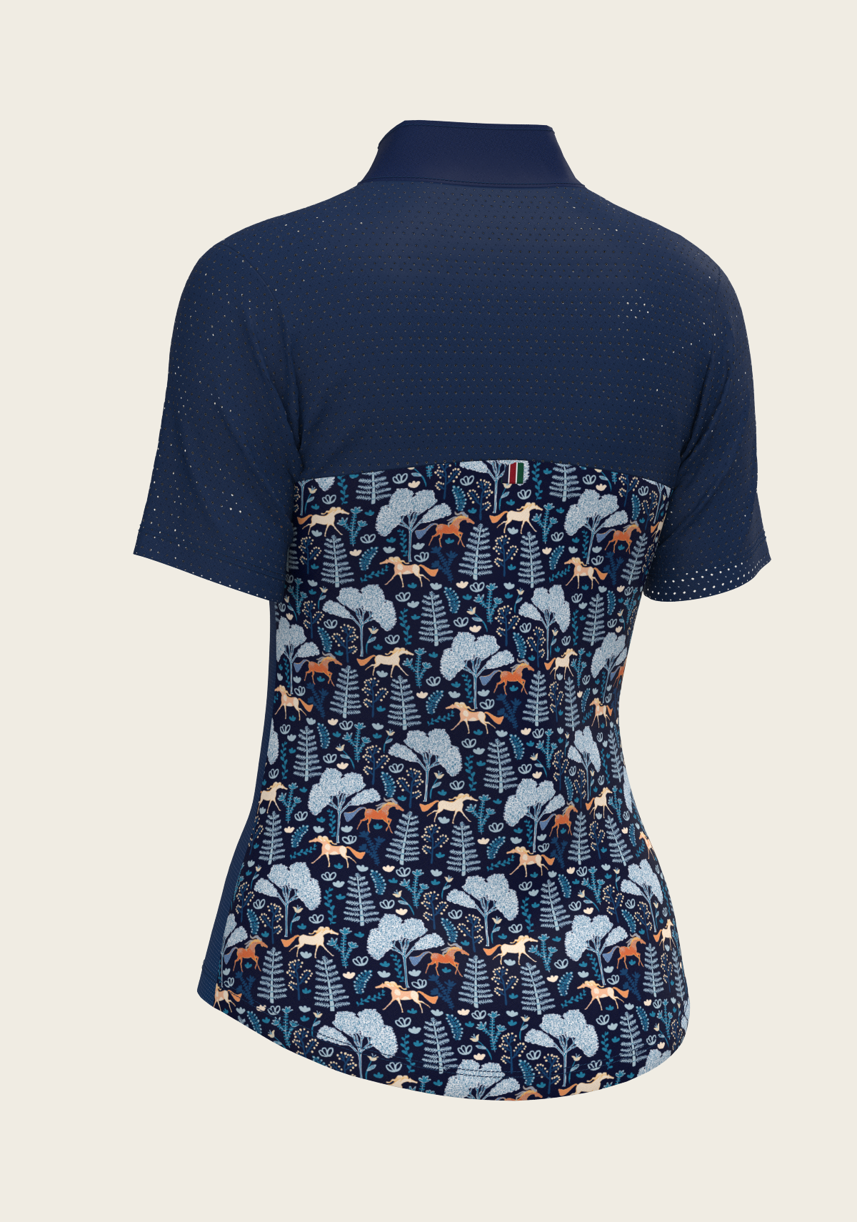  Forest on Navy Short Sleeve Sport Sun Shirt