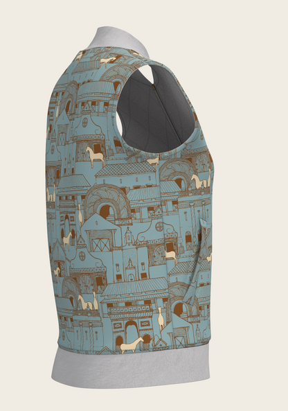 Horse Town Symphony Reversible Sleeveless Warmup Vest