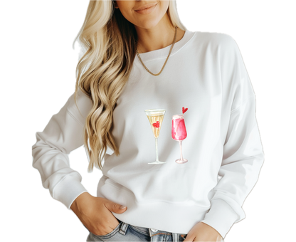 Customizable: Celebratory Drinks Crewneck Sweatshirt