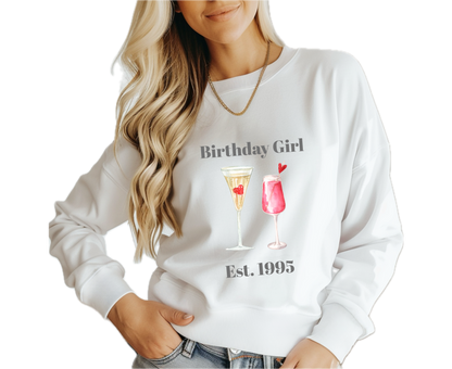 Customizable: Celebratory Drinks Crewneck Sweatshirt