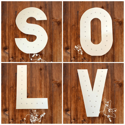 Large Flat Marquee Lighted Numbers & Letters