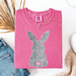 Leopard Print Bunny, Easter, Bunny, Jesus, Rabbit, Holiday Tshirt Comfort Colors T-Shirt
