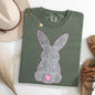 Leopard Print Bunny, Easter, Bunny, Jesus, Rabbit, Holiday Tshirt Comfort Colors T-Shirt