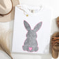Leopard Print Bunny, Easter, Bunny, Jesus, Rabbit, Holiday Tshirt Comfort Colors T-Shirt
