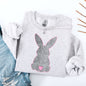 Leopard Print Bunny, Easter, Bunny, Jesus, Rabbit, Holiday Sweatshirt