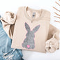 Leopard Print Bunny, Easter, Bunny, Jesus, Rabbit, Holiday Sweatshirt