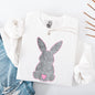 Leopard Print Bunny, Easter, Bunny, Jesus, Rabbit, Holiday Sweatshirt