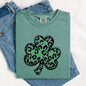 Leopard Print, St Patrick's Day, Shamrock, Clover, Lucky, Leprechaun Tshirt Comfort Colors T-Shirt