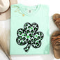 Leopard Print, St Patrick's Day, Shamrock, Clover, Lucky, Leprechaun Tshirt Comfort Colors T-Shirt