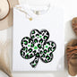 Leopard Print, St Patrick's Day, Shamrock, Clover, Lucky, Leprechaun Tshirt Comfort Colors T-Shirt
