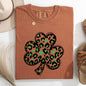 Leopard Print, St Patrick's Day, Shamrock, Clover, Lucky, Leprechaun Tshirt Comfort Colors T-Shirt