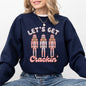 Let's Get Crackin, Nutcrackers, Christmas, Ballet, Santa, Winter, Xmas Sweatshirt