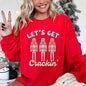 Let's Get Crackin, Nutcrackers, Christmas, Ballet, Santa, Winter, Xmas Sweatshirt