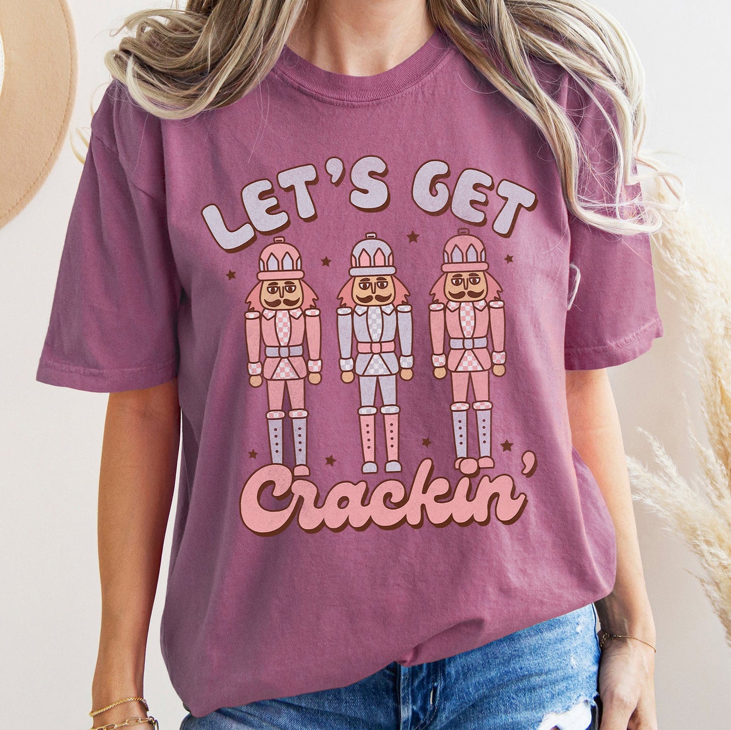 Let's Get Cracking, Nutcracker, Christmas, Retro, Comfort Colors, Tshirt