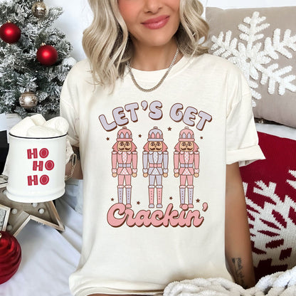 Let's Get Cracking, Nutcracker, Christmas, Retro, Comfort Colors, Tshirt