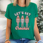 Let's Get Cracking, Nutcracker, Christmas, Retro Super Soft Tees