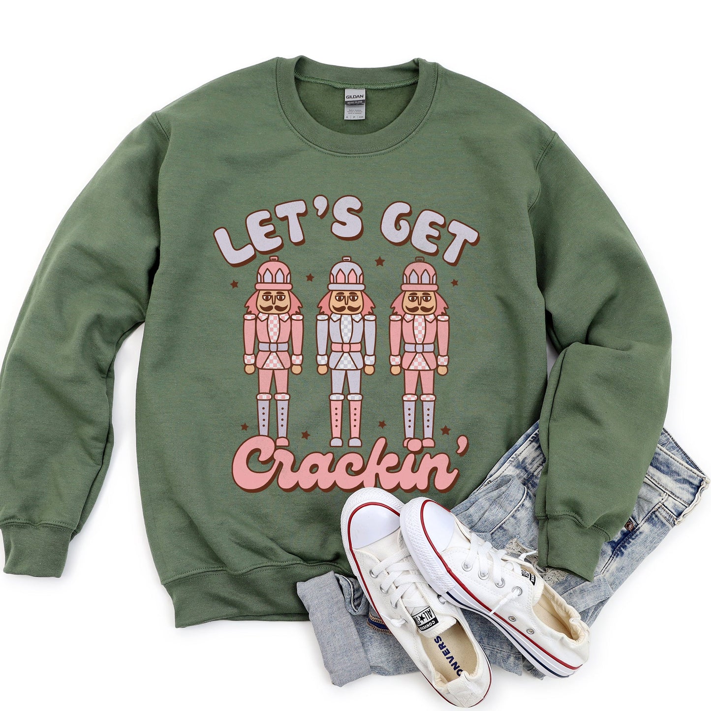 Let's Get Cracking, Nutcracker, Christmas Sweatshirt