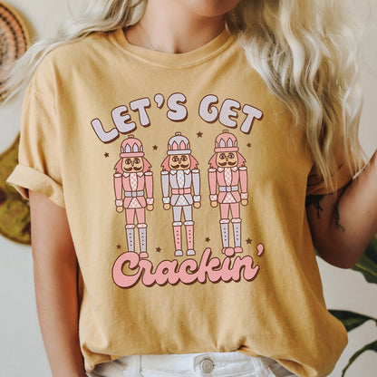 Let's Get Cracking, Nutcracker, Christmas, Retro, Comfort Colors, Tshirt