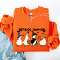 Let's Go Ghouls, Funny Geese, Goose, Halloween, Witch Sweatshirt
