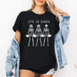 Let's Go Ghouls, Skeleton Cheerleaders, Cute, Halloween, Tshirt
