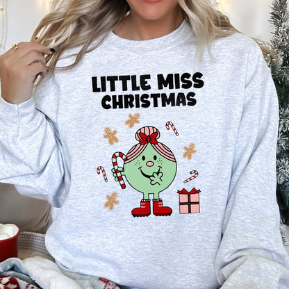 Little Miss Christmas, Classic, Vintage, Retro Sweatshirt