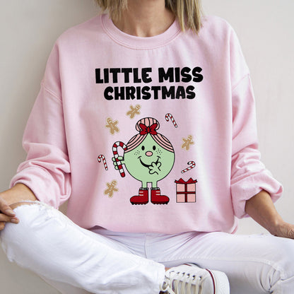 Little Miss Christmas, Classic, Vintage, Retro Sweatshirt