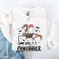 Long Live Cowghouls, Skeleton, Ghost, Horse, Halloween Sweatshirt