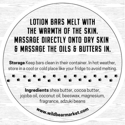 Saffron Cedarwood Solid Lotion Bar