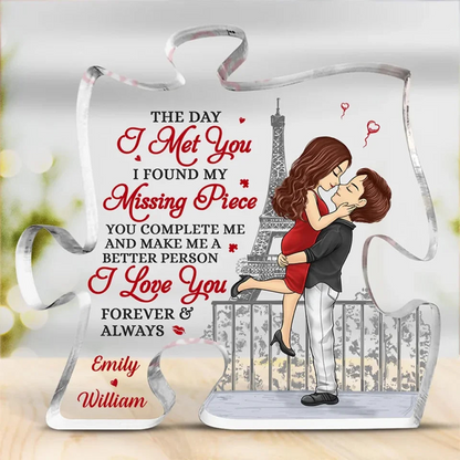 Love Is The Greatest Adventure - Personalized Acrylic Plaque Custom Shape - Gift For Her/Him, Husband/Wife, Couple, Anniversary, Valentine, Engagement