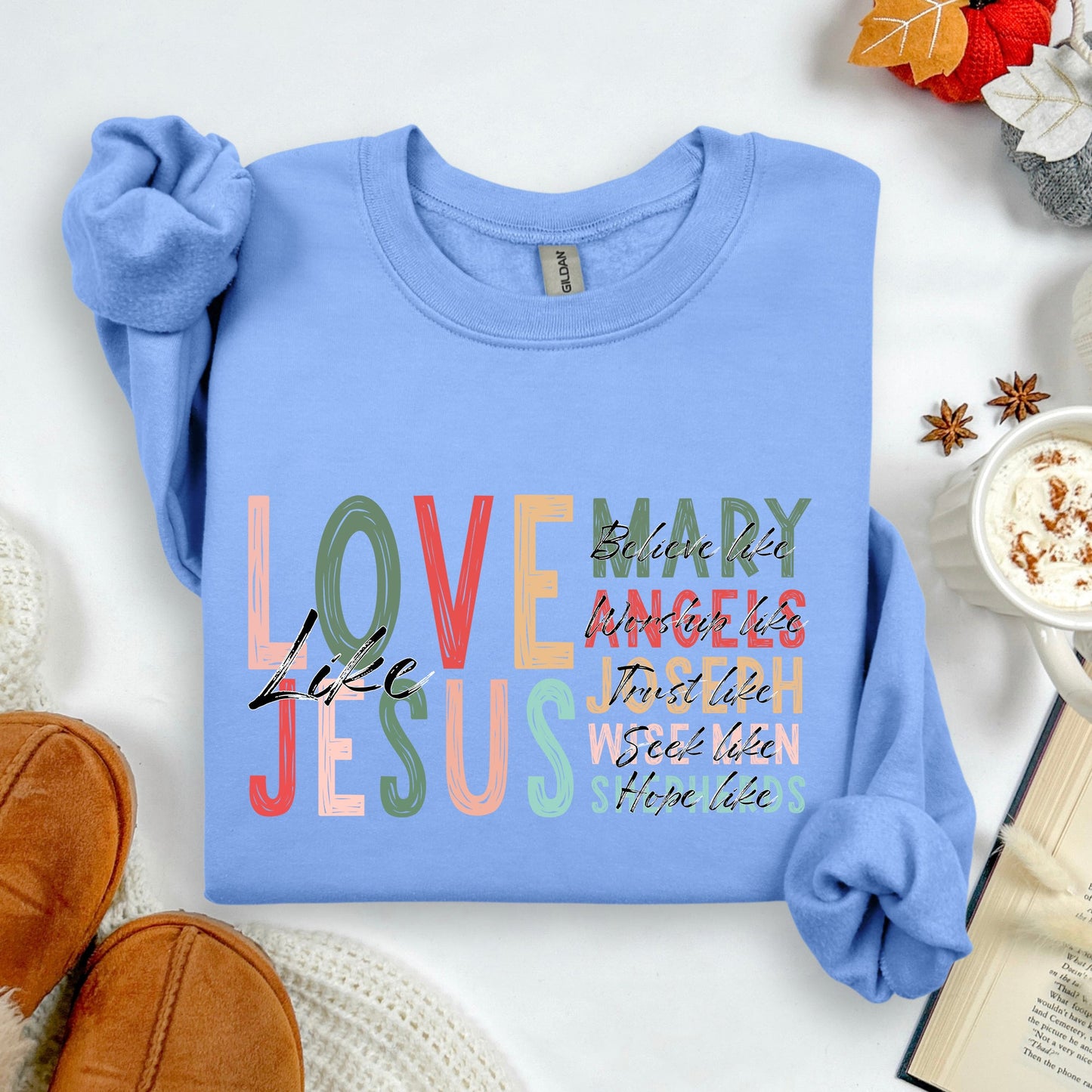 Love Like Jesus, Christmas, Christian, Gospel, Faith, Religious Sweatshirt