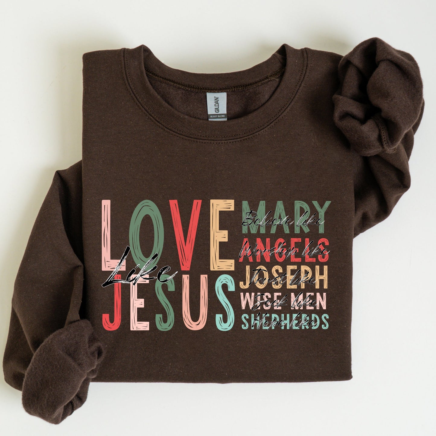 Love Like Jesus, Christmas, Christian, Gospel, Faith, Religious Sweatshirt