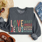Love Like Jesus, Christmas, Christian, Gospel, Faith, Religious Sweatshirt