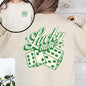 Lucky Babe, Dice, Las Vegas, St Patrick's Day, Shamrock, Clover, Lucky, Leprechaun Sweatshirt