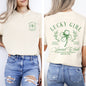 Lucky Girl Social Club, St Patrick's Day, Shamrock, Clover, Lucky, Leprechaun Tshirt Comfort Colors T-Shirt