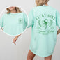 Lucky Girl Social Club, St Patrick's Day, Shamrock, Clover, Lucky, Leprechaun Tshirt Comfort Colors T-Shirt