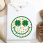 Lucky, Smiley, Retro, Charms, St Patrick's Day, Shamrock, Clover, Lucky, Leprechaun Tshirt Comfort Colors T-Shirt