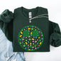 Lucky, Smiley, Retro, Charms, St Patrick's Day, Shamrock, Clover, Lucky, Leprechaun Sweatshirt