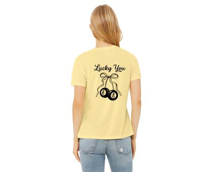 Customizable: Lucky Eight Cherry Tee