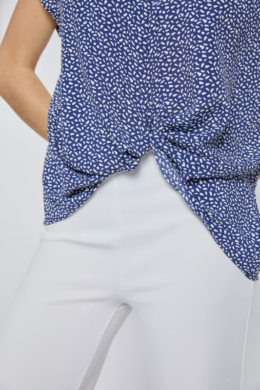 V-Neck Short Sleeve Wrap Front Top for Women | Apparel | Kitchen + Metal