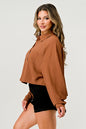 Women's Oversized Button-Up Shirt - Casual and Stylish Cropped Top | Apparel | Kitchen + Metal