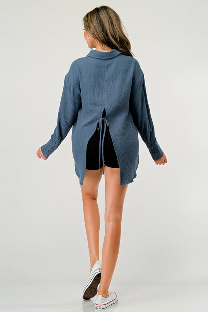 Oversized Button-Up Shirt – Effortlessly Casual | Apparel | Kitchen + Metal