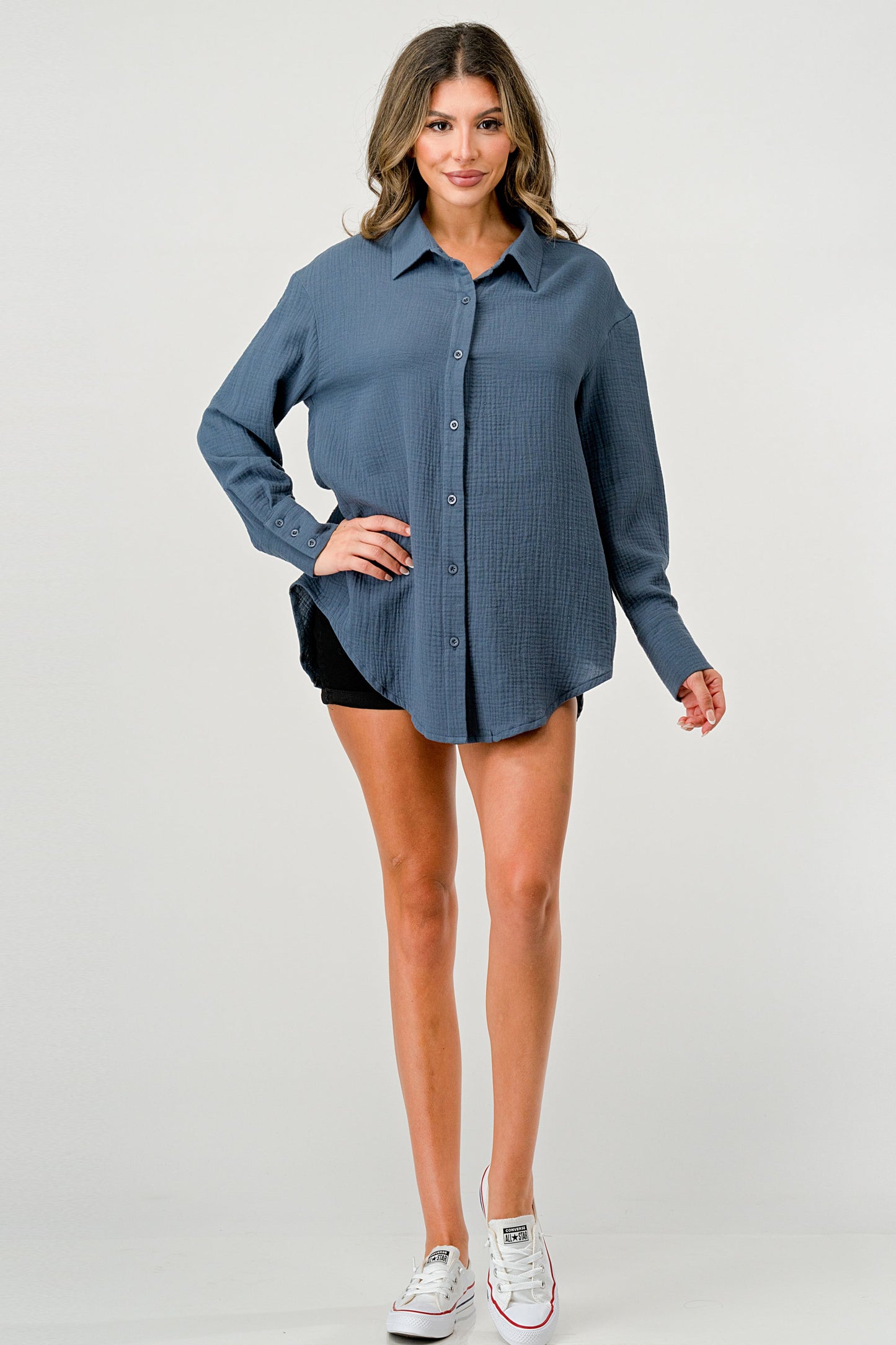 Oversized Button-Up Shirt – Effortlessly Casual | Apparel | Kitchen + Metal