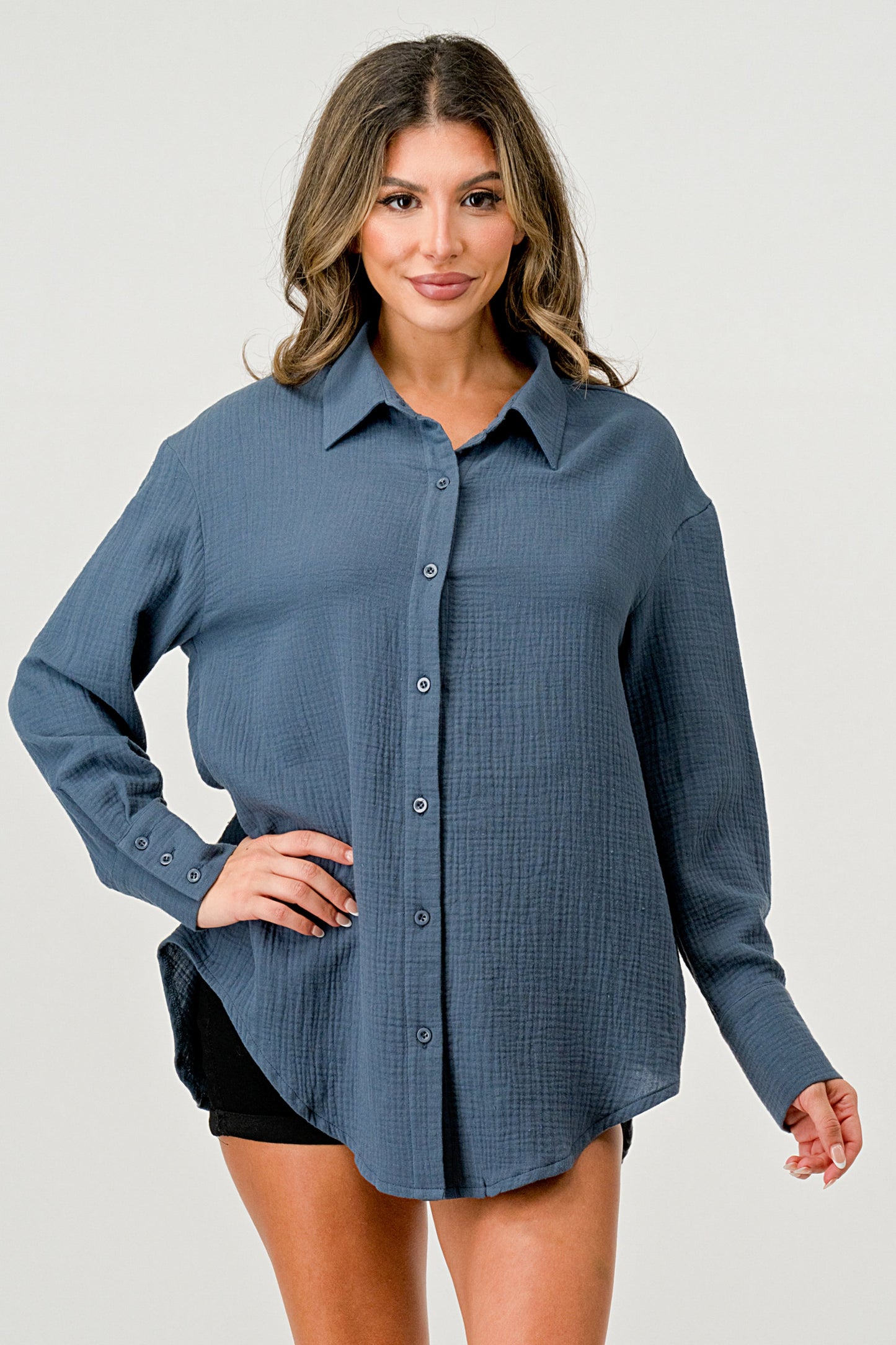 Oversized Button-Up Shirt – Effortlessly Casual | Apparel | Kitchen + Metal