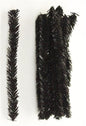 12"L PENCIL PVC STEM 25EA/BG, BLACK