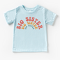 Retro Big Sister Siblings Family Shirt - Sister Tee